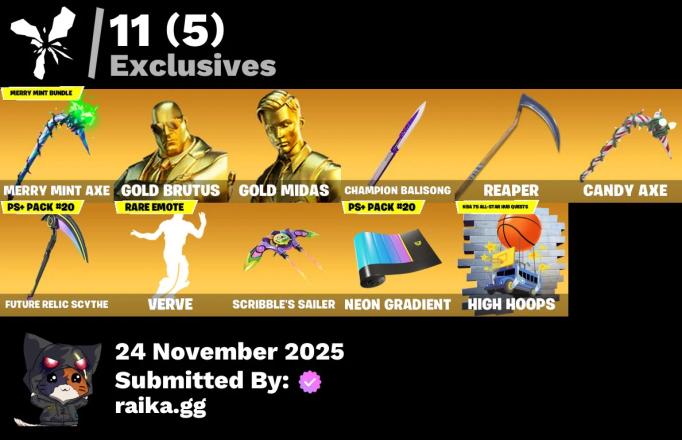 [PC/XBOX]  135 skins | Merry Mint Axe | Renegade Raider | Aerial Assault Trooper | Gold Brutus | Gold Midas | Renzo the Destroyer | Joey | Gear Specialist Maya | 300 VB — image 1