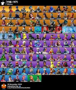[PC/PSN/XBOX] 116 skins | OG STW | | Arcane Jinx | Heron Stance Hero | Rogue Agent | A.I.M. | Crackshot | Fusion | Blackheart | Calamity | Midas | Drift | 500 VB
