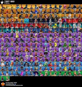 [PC/XBOX/NINTENDO] 257 skins | OG STW | Polo Prodigy | Travis Scott | Renegade Raider | Gold Brutus | Gold Midas | Cloud Striker | Prodigy | Fixer | Point Patroller | Vivi Chroma | 900 VB