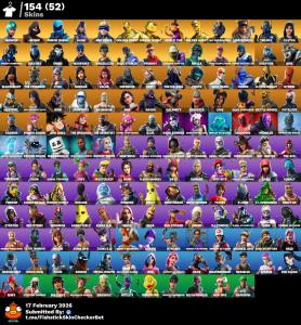 [PC/PSN/XBOX/] 154 skins | OG STW | Wonder | IKONIK | Honor Guard | | OG Paradigma | Glow | Neo Versa | Reflex | Gold Brutus | Gold Meowscles | WORLD CUP | Gold Midas 200 VB