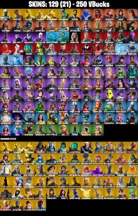 [PC/PSN/XBOX] 129 SKINS | Eon, Travis Scott, Gold Midas, Gold Brutus, Gold Meowscles, FNCS Renegade, John Wick, Fusion, Joltara, The Imagined, Sorana, Gear Specialist Maya, Kado Thorne, Omegarok, Zenith, Optimus Prime, The Origin, Spectra Knight — image 1