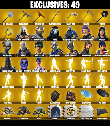 ❤️ [PSN/PC/XBOX/NIN] ❤️ 172 SKINS ❤️ OG PINK GHOUL TROOPER ❤️ OG PURPLE SKULL TROOPER ❤️ BLACK KNIGHT ❤️ SPARKLE SPECIALIST ❤️ EMAIL CHANGEABLE ❤️ — image 3
