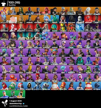 ❤️ [PSN/PC/XBOX/NIN] ❤️ 123 SKINS ❤️ GILDED SPIDER-MAN ❤️ CLONE TROOPER ❤️ DARTH VADER ❤️ AHSOKA TANO ❤️ DUMMY SUPREME ❤️ EREN JAEGER ❤️ ERA MAX ❤️ MYSTICA MAX ❤️ HELSIE MAX ❤️ CHAOS DIRECTOR MAX ❤️ ARTEMIS ❤️ MARIPOSA ❤️ — image 1