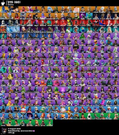 [PC] 315 SKINS | 256 DANCES | SON GOKU + PETER GRIFFIN + ANDROMEDA | STACKED RARE ACCOUNT — image 1