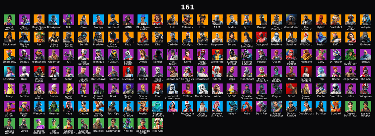 PC,PSN,XBOX 161 SKINS FA ⸱ STW ⸱ IKONIK ⸱ GLOW ⸱ BLITZ,OMEGA,SPIDER KNIGHT,OBLIVION,DEMI,LOSERFRUIT,DOOM,PLAGUE RK2810 — image 1