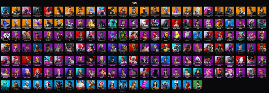 PC PSN XBOX 169 SKINS / POLO PRODIGY / ASTRO JACK / GALAXIA / ARCANE JINX / MIDAS / TONY STARK / MYSTIQUE / LARA CROFT / SPIDER-GWEN — Fortnite account listing