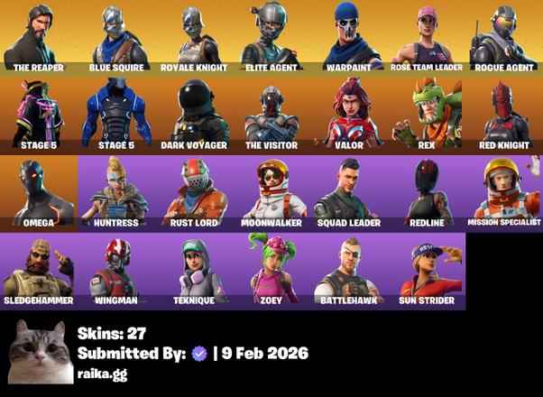 [PC/PSN/XBOX] 27 skins | OG STW | The Reaper | Blue Squire | Royale Knight | Elite Agent | Rogue Agent | STAGE 5 | STAGE 5 | Dark Voyager | The Visito — image 1