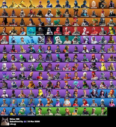 [PC/PSN/XBOX] 168 skins | OG STW | Merry Mint Axe | Neo Versa | Gold Brutus | Gold Meowscles | Gold Midas | Point Patroller | Trilogy | Sultura | Fixer | Challenger | — image 1