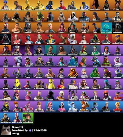 [PC/PSN/XBOX] 113 skins | Blue Team Leader | Travis Scott | Gold Midas | Gold Brutus | Carbon Commando | Prodigy | Rogue Agent | Blue Striker | 600 VB — image 1