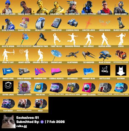[PC/PSN/XBOX] 113 skins | Blue Team Leader | Travis Scott | Gold Midas | Gold Brutus | Carbon Commando | Prodigy | Rogue Agent | Blue Striker | 600 VB — image 5