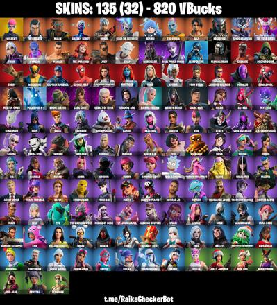 🎁✨ EXCLUSIVE LIMITED OFFER ✨🎁 135 SKINS 🌟 WILDCAT 🌟 THE AGELESS 🌟 MALIK 🌟 GALAXY SCOUT 🌟 RONIN 🌟 RENZO THE DESTROYER 🌟 NEZUMI 🌟 THE ORIGIN 🌟 RAZ 🌟 PREDATOR 🌟 SPIRE ASSASSIN 🌟 820 VB 🌟 PSN/XBOX/PC — image 1