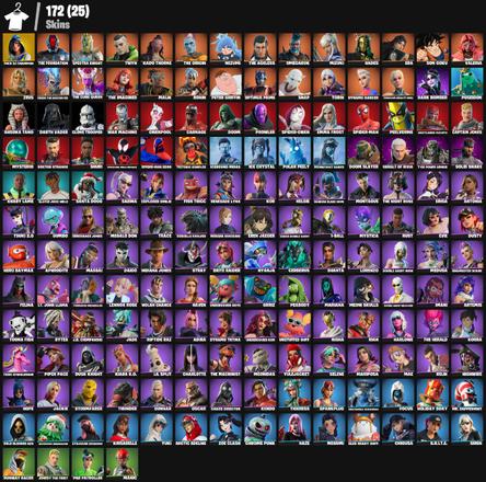 [PC/XBOX/PSN] 172 skins | FNCS 3:1 Champion | Son Goku | Spider-Man MILES MORALES | Spider-Man | Emma Frost | Solid Snake | Doom Slayer | Geralt Of Rivia | The Foundation | Spectra Knight | Explorer Emilie | – Parent Control — image 1