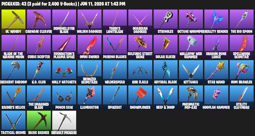 Fortnite ⸱ 42 Skins ⸱ Full Access ⸱ Detailed Inventory — image 4