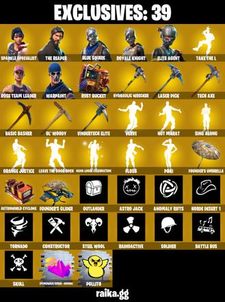 ⭐ SPARKLE SPECIALIST 🛡️ 139 SKINS 🛡️ BLUE SQUIRE 👑 ROYALE KNIGHT 💀 THE REAPER 🕶️ ELITE AGENT 👑 THE AGELESS 🟪 THE CUBE QUEEN ⚔️ THE IMAGINED 🧟 OG STW 💰 400 VB — image 1