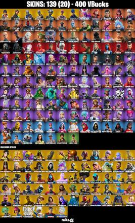 ⭐ SPARKLE SPECIALIST 🛡️ 139 SKINS 🛡️ BLUE SQUIRE 👑 ROYALE KNIGHT 💀 THE REAPER 🕶️ ELITE AGENT 👑 THE AGELESS 🟪 THE CUBE QUEEN ⚔️ THE IMAGINED 🧟 OG STW 💰 400 VB — image 2