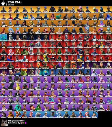🪐 [PC/PSN/XBOX] 254 skins 🐉 OG STW 💎 Black Knight 🎀 Leviathan Axe 🌸 Sparkle Specialist 💥 The Reaper 🩵 Blue Squire 👑 Royale Knight 🎯 Elite Agent 💛 Gold Kratos 🌄 Lara Croft 🌌 Galaxia 🦋 Chun-li 🍓 Sakura 🦉 Mike Lowrey 💰 800 VB — image 1