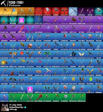[PC/PSN/XBOX] | 126 Skins | The Reaper | Blue Squire | Elite Agent | Take The L | Royale Knight | Blue Team Leader | Gold Meowscles | O4G — image 2
