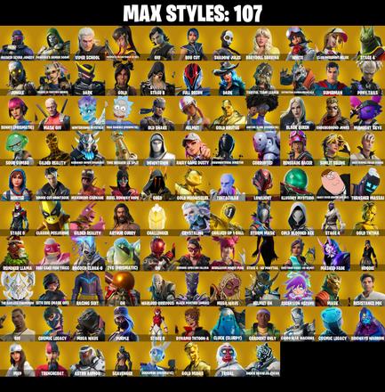 (PC/PSN/XBOX) 462 SKINS π Honor Guard π Travis Scott π Astro Jack π Gold Brutus π Gold Meowscles π Gold TNTina π Gold Midas π Fashion Banshee π 900 V-Buck PARENTAL CONTROL β image 3