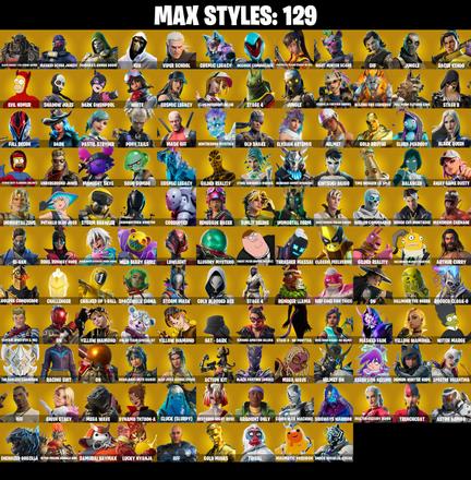 (PC/PSN/XBOX) 352 SKINS π Renegade Raider π Gold Brutus π Gold Midas π Heron Stance Hero π Frostbite π Backlash π Raz π 0 V-Buck PARENTAL CONTROL β image 3