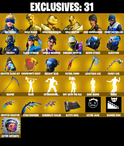 (PC/PSN/XBOX) 172 SKINS π Neo Versa π Gold Midas π Gold Meowscles π Gold Brutus π Keri Commander π Point Patroller π Trilogy π 50 V-Buck PARENTAL CONTROL β Fortnite account listing