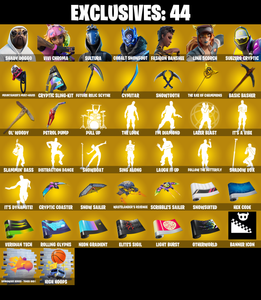 (PC/PSN/XBOX) 378 SKINS π Renegade Raider π Aerial Assault Trooper π Master Chief π Shady Doggo π Vivi Chroma π Sultura π 100 V-Buck PARENTAL CONTROL β Fortnite account listing