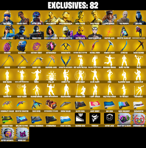 (PC/PSN/XBOX) 629 SKINS ๐ Renegade Raider ๐ Aerial Assault Trooper ๐ Master Chief ๐ Neo Versa ๐ Travis Scott ๐ Astro Jack ๐ Gold Brutus ๐ 0 V-Buck PARENTAL CONTROL โ Fortnite account listing
