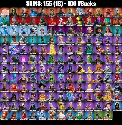 (PC/PSN/XBOX) 155 SKINS π Peter Griffin π Hades π Ronin π Zero π Omegarok π The Ageless π The Foundation π Spectra Knight π 100 V-Buck PARENTAL CONTROL β image 2