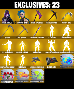 (PC/PSN/XBOX) 0 VB) 343 SKINS π Renegade Raider π Dark Skully π Arcane Jinx π Paradigm (Reality-659) π Joltara π Backlash π Ronin π PARENTAL CONTROL β Fortnite account listing
