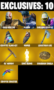 (PC/PSN/XBOX) 119 SKINS / Renegade Raider ๐ฐ Master Chief ๐ฐ Gold Kratos ๐ฐ Florin ๐ฐ Subzero Cryptic ๐ฐ Vivi Chroma ๐ฐ Valeria ๐ฐ 200 V-Bucks PARENTAL CONTROL โ Fortnite account listing