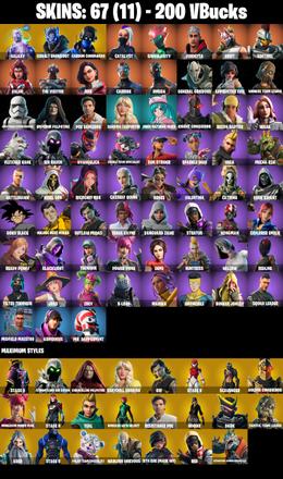 ❤️PC/XBOX/NIN❤️ 67 SKINS ❤️ GALAXY ❤️ MAKO ❤️ CATALYST ❤️ DRIFT STAGE 5 ❤️ CARBIDE STAGE 5 ❤️ SABRINA CARPENTER ❤️ NEKO HATSUNE MIKU ❤️ NYANGELICA ❤️ BONES ❤️ VALENTINA ❤️ CATRINA ❤️ GOKU BLACK ❤️ WILLOW ❤️ MARIKA ❤️ JOSS ❤️ DEMI ❤️ — image 1