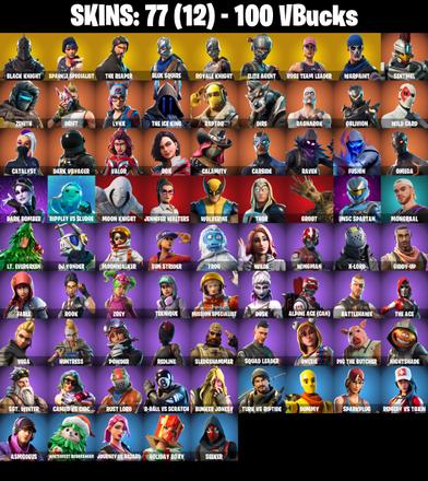 [PC/PSN/XBOX] 77 skins | OG STW | Black Knight | Floss | Take The L | Sparkle Specialist | The Reaper | Blue Squire | Royale Knight | Elite Agent | Sentinel | Zenith | 100 V-Bucks — image 1