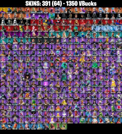 (PC/PSN/XBOX) 391 SKINS 🍒 Renegade Raider 🍒 Indigo Kuno 🍒 Victor Elite 🍒 Cobalt Snowfoot 🍒 Hades 🍒 Malik 🍒 The Imagined 🍒 1350 V-Buck PARENTAL CONTROL — image 2