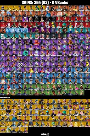 (PC/PSN/XBOX) 0 VB) 255 SKINS π° Renegade Raider π° Neo Versa π° Gold Brutus π° Gold Midas π° Keri Commander π° Unchained Ramirez π° Major Glory π° PARENTAL CONTROL β image 2