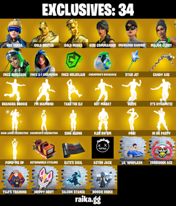 (PC/PSN/XBOX) 0 VB) 255 SKINS ๐ฐ Renegade Raider ๐ฐ Neo Versa ๐ฐ Gold Brutus ๐ฐ Gold Midas ๐ฐ Keri Commander ๐ฐ Unchained Ramirez ๐ฐ Major Glory ๐ฐ PARENTAL CONTROL โ Fortnite account listing