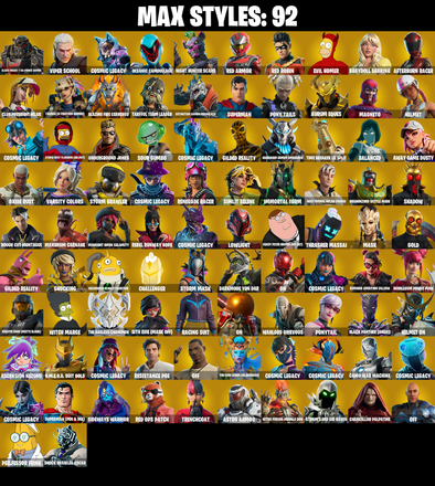 (PC/PSN/XBOX) 340 SKINS 🍒 Master Chief (Matte Black) 🍒 Black Adam 🍒 Victor Elite 🍒 Naruto Uzumaki 🍒 Raz 🍒 Spectra Knight 🍒 50 V-Buck PARENTAL CONTROL — image 3
