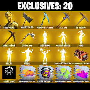 (PC/PSN/XBOX) 341 SKINS 💫 Gold Midas ⚡️ Fusion 💍 Joey ⚡️ John Wick 💍 Predator ⚡️ The Imagined 💍 Inferno ⚡️ Zeus 💍 Hades ⚡️ Kymera | 1350 V-Buck | PARENTAL CONTROLS — Fortnite account listing