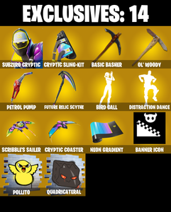 (PC) 184 SKINS 🔥 Subzero Cryptic 🔥 Era 🔥 Paradigm (Reality-659) 🔥 Nezumi 🔥 Optimus Prime 🔥 Zeus 🔥 Hades 🔥 Snap 🔥 Mizuki 🔥 Malik 🔥 300 V-Bucks PARENTAL CONTROLS — Fortnite account listing