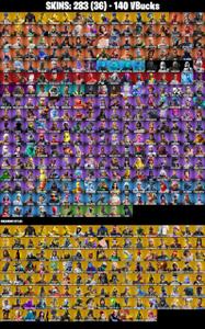(PC/PSN/XBOX) 140 VB) 283 SKINS 🍓 Blue Team Leader 🍓 Gold Brutus 🍓 Omega (stage 5) 🍓 Gold TNTina 🍓 Gold Meowscles 🍓 Gold Midas 🍓 Lina Scorch 🍓 — Fortnite account listing