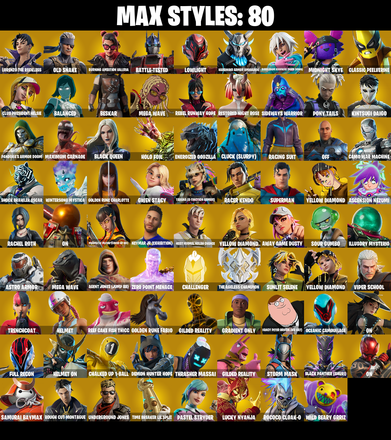 (PC/PSN/XBOX) 192 SKINS π Naruto Uzumaki π Cloud Striker π Subzero Cryptic π The Imagined π Joey π Torin π Snap π The Cube Queen π 0 V-Buc PARENTAL CONTROL β image 3
