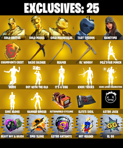 (PC) 225 SKINS 🔥 Gold Brutus 🔥 Gold Midas 🔥 Gold Meowscles 🔥 Tart Tycoon 🔥 Hangtime 🔥 Optimus Prime 🔥 Spire Assassin 🔥 500 V-Buc🔥 PARENTAL CONTROLS — Fortnite account listing