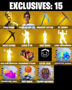 (PC/PSN) 233 SKINS 🔥 Gold Midas 🔥 Pitch Patroller 🔥 Gear Specialist Maya 🔥 Midas Rex 🔥 Catalyst 🔥 Leviathan 🔥 Sentinel 🔥 Torin 🔥 1450 V-Bucks  PARENTAL CONTROLS — Fortnite account listing