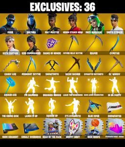 (PC/PSN/XBOX) 306 SKINS ๐ Fixer ๐ Sultura ๐ Mat Master ๐ Heron Stance Hero ๐ FNCS Renegade ๐ Shuto Striker ๐ Kata Captain ๐ 1000 V-Buck PARENTAL CONTROL โ Fortnite account listing