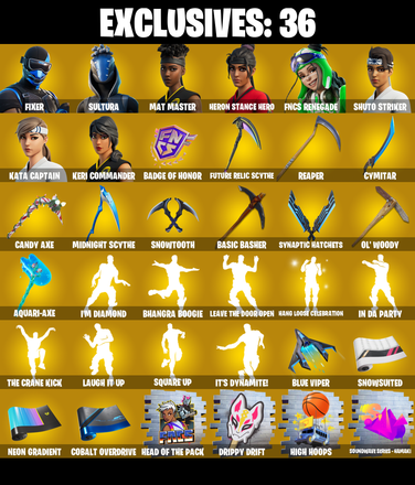 (PC/PSN/XBOX) 306 SKINS π Fixer π Sultura π Mat Master π Heron Stance Hero π FNCS Renegade π Shuto Striker π Kata Captain π 1000 V-Buck PARENTAL CONTROL β image 1
