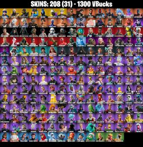 (PC) 208 SKINS π₯ Neo Versa π₯ Gold Kratos π₯ Master Chief (Matte Black) π₯ Cloud Striker π₯ Sultura π₯ Subzero Cryptic π₯ 1300 V-Buc PARENTAL CONTROLS β Fortnite account listing