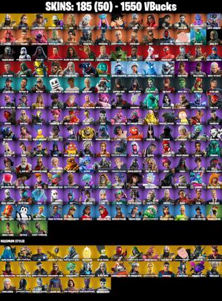 (PC/PSN/XBOX) 185 SKINS / Renegade Raider ☄️ Gold Kratos ☄️ Aloy ☄️ Lina Scorch ☄️ Subzero Cryptic ☄️ Zeus ☄️ Snap ☄️ Alli ☄️ Son Goku ☄️ 1550 V-Buc | PARENTAL CONTROL — image 2