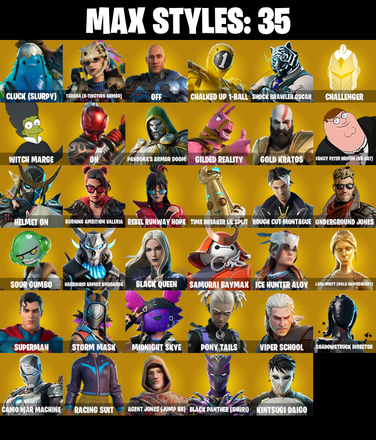 (PC/PSN/XBOX) 185 SKINS / Renegade Raider ☄️ Gold Kratos ☄️ Aloy ☄️ Lina Scorch ☄️ Subzero Cryptic ☄️ Zeus ☄️ Snap ☄️ Alli ☄️ Son Goku ☄️ 1550 V-Buc | PARENTAL CONTROL — image 3