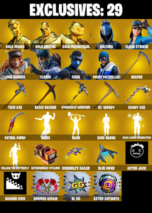 (PC/XBOX) 213 SKINS 🔥 Gold Midas 🔥 Gold Brutus 🔥 Gold Meowscles 🔥 Sultura 🔥 Cloud Striker 🔥 Lina Scorch 🔥 Florin 🔥 Fixer 🔥 150 VB 🔥 PARENTAL CONTROLS — Fortnite account listing