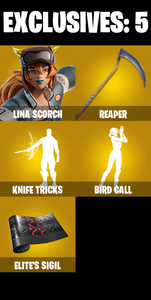(PC/XBOX) 180 SKINS ๐ฅ Lina Scorch ๐ฅ Galaxy Scout ๐ฅ Backlash ๐ฅ The Origin ๐ฅ The Ageless ๐ฅ Snap ๐ฅ Malik ๐ฅ Ronin ๐ฅ Valeria ๐ฅ 0 V-Bucks PARENTAL CONTROLS โ Fortnite account listing