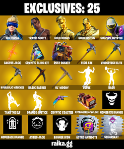 (PC/PSN) 500 VB) 173 SKINS ❤️ Neo Versa ❤️ Travis Scott ❤️ Gold Midas ❤️ Gold Brutus ❤️ Subzero Cryptic ❤️ Blackheart ❤️ Predator ❤️ The Ageless — Fortnite account listing