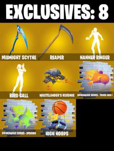 (PC/PSN/XBOX) 176 SKINS ๐ฅ Renegade Raider ๐ฅ Aerial Assault Trooper ๐ฅ Peter Griffin ๐ฅ Valeria ๐ฅ Twyn ๐ฅ Paradigm (Reality-659) ๐ฅ 50 V-Bucks PARENTAL CONTROLS โ Fortnite account listing
